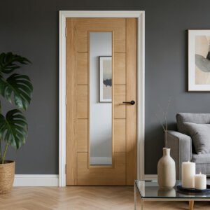 Friendly Value - 5P Long Light Door - Oak Unfinished