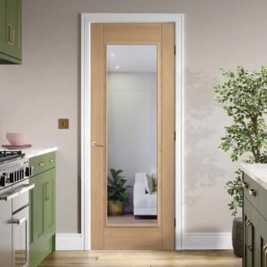 Carini 1L Internal Door - Clear Glass - Prefinished