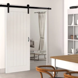 Single Sliding Door & Black Barn Track